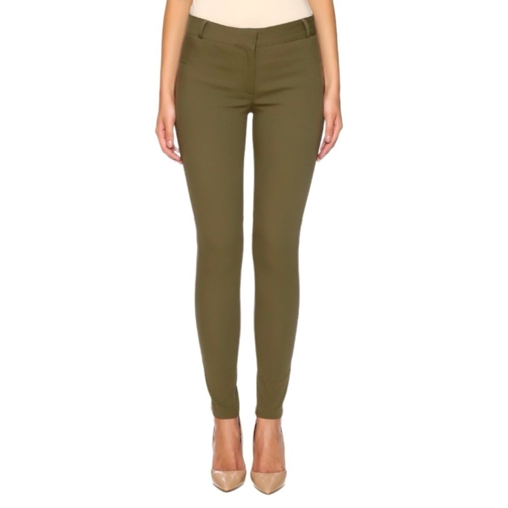 Veronica Beard Olive Skinny Pants